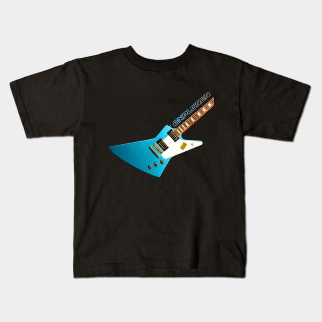 Explorer Celeste Kids T-Shirt by w.d.roswell